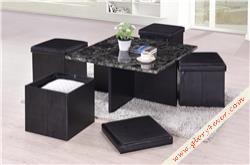 TICO (COFFEE TABLE+4 FOLDING)